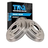 TRQ Rear Brake Drum Set Driver & Passenger Side Compatible with 2011-2013 Ford Fiesta