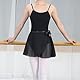MUNAFIE Ballettkleidung Damen Ballett Rock Chiffon Wickelrock Tanz Röcke für Damen und Mädchen Schwarz 1