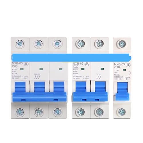 Disjoncteur NXB-63 1P 6A AC contre court-circuit pour sécuriser les câbles électriques fins