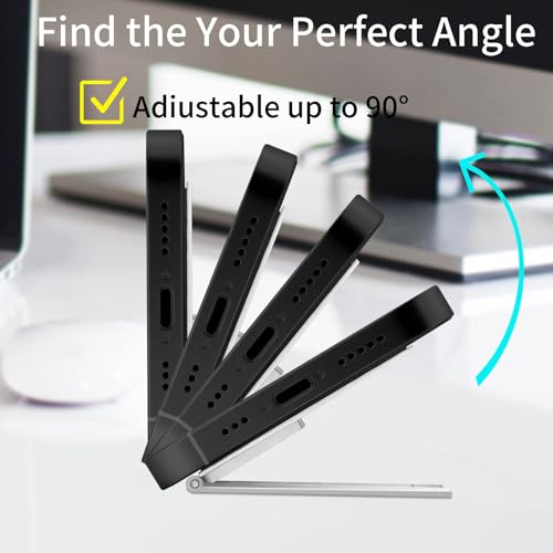 Image of 2PCS Kickstand for Mobile, Folding Invisible Portable Metal Cell Phone Stand Holder for Desk, Phone Back Holder Grip, Compatible with iPhone, Samsung and All Cellphones