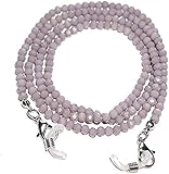 Ratanshala- Round Beaded Eyeglasses Chain for Women, Sunglasses Chain, Reading Glasses Holder,Lanyard for Face Mask, Crystral Glass Beads, Sunglasses, Goggles and Eyeglasses, Color - Grey