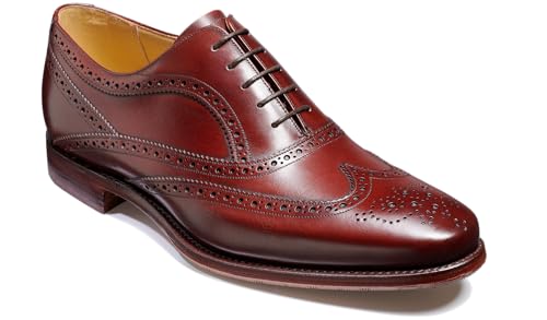BARKER Turing Men's Handmade Leather Brogue Oxford Dress Shoes - Timeless Elegance & Superior Craftsmanship for Formal & Business Wear