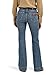 Wrangler Women's Retro High Rise Trouser Jean, Shelby, 28W x 34L