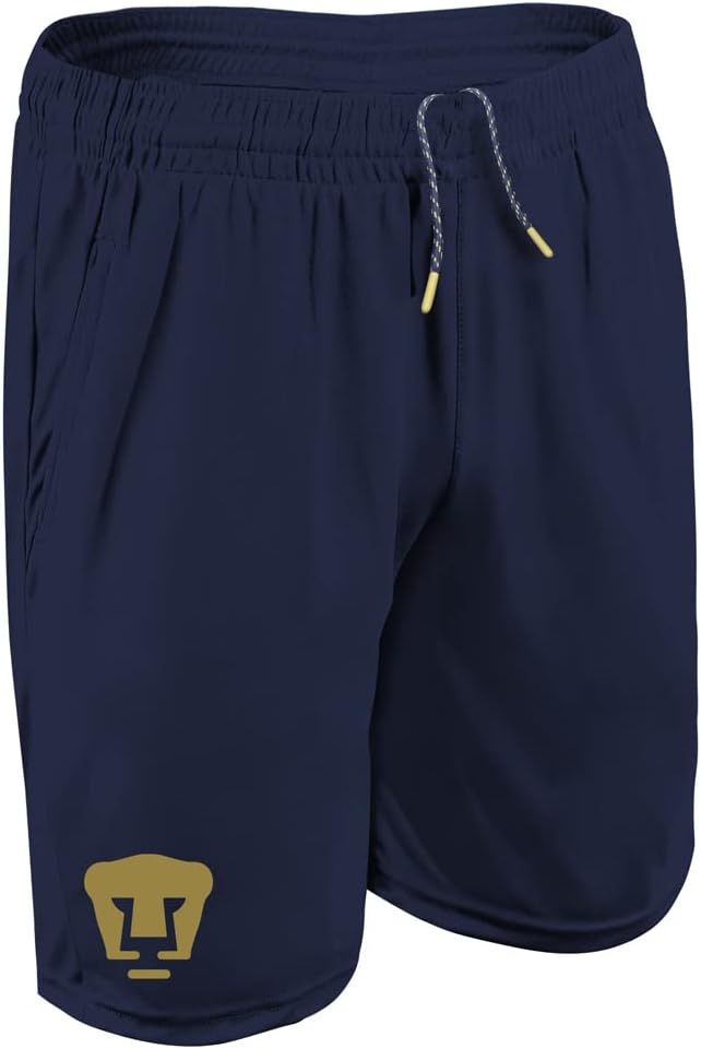 Icon Sports Men's Pumas UNAM Officially Poly Soccer Shorts -01