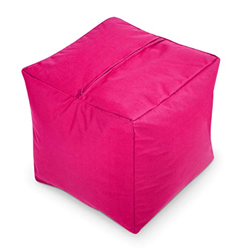 Green Bean© Outdor Pouf-Hocker 40x40x40cm mit EPS-Perlen Füllung - Erweiterung & Addon für Sitzsäcke: Fußhocker… – Bild 6