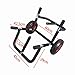 Fancyes Kayak Trolley Carrier Cart Foldable Detachable Sturdy Metal Dolly Trolley Wheels Paddle Board Canoe Beach Cart Transport Cart