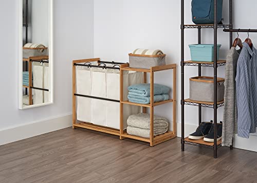Trinity Tbfpbr-2100 3 Bag Bamboo Laundry Station, Bronze #TOP1