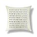 Federa per cuscino con citazione motivazionale, ideale come regalo di compleanno per donne e uomini, federa decorativa in cotone e lino, decorazione per la casa, divano 45,7 x 45,7 cm