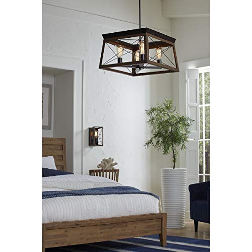 Briarwood Collection 4-Light Coastal Chandelier Light Antique Bronze #TOP2