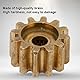 Servogetriebe 4305-0025-0012 Messing 12-Zahn-Zahnrad 25-Zahn-Spline MOD 0.8 Zahnrad Ersatz-Servoteile