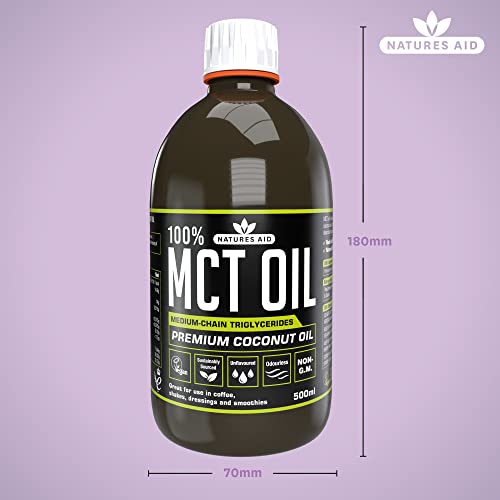 Natures Aid Mct Oil 100%, 500 Ml #TOP2