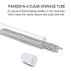 20 pcs. Large Eye Hand Sewing Needles - 1.5 inch Long in Needle Storage Tube with Needle Threader