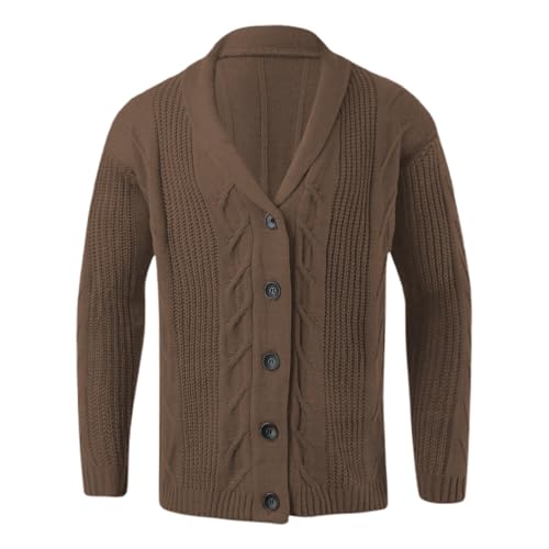 Suéter clásico tipo cárdigan de punto para hombre ideal para combatir el frío con estilo 4