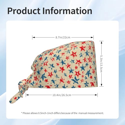 Image of Breathable Working Cap with Adjustable Sweatband Scrub Cap for Men /Women | Breathable Working Cap with Adjustable Sweatband Scrub Cap for Men /Women