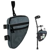 NINGYER 1 Stück Unterarmgehstützen Tasche, Universal Typ, 20 x 16 cm, Grau