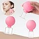 4 Stück Schröpfgläser mit Silikon Saugball, Schröpfset Facial Cupping Set mit 4 Größen, Gesicht Vakuum Massage Schröpfen Gegen Verspannungen und Cellulite, Entgiftung, Straffe Haut (Rosa)