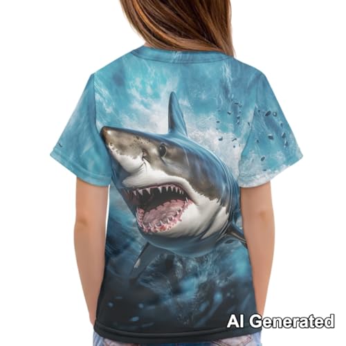 Image of Xhuibop Kids T Shirts for Boys Size 3-16 Girls Short Sleeve Sportswear Active Tops