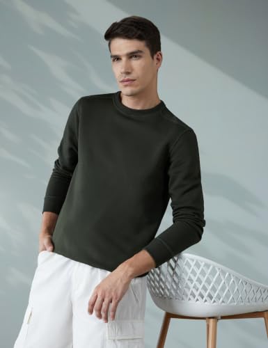 Image of Jockey US92 Men Super Combed Cotton Rich Fleece Sweatshirt with StayWarm Technology
