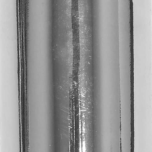 Close-up of the chrome finish on the Elipse Crystal Decorative Vase/Candle Holder