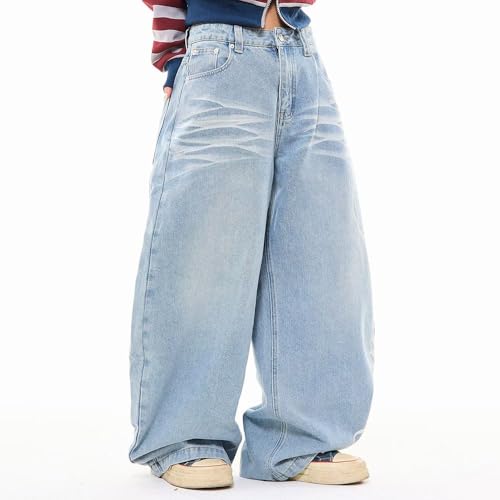 High Waisted Wide Leg Letter Print Baggy Flare Jeans for Women Fall Unisex Vintage Hip-Hop Washed Trousers Pants2