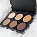 R Noble Contour Palette, Highlighter & Matte- Bronzer & Highlighter Kit & Makeup, 6 Color, Powder Concealer + Contour + Corrective Powder