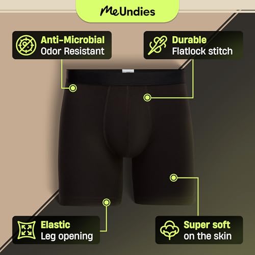 MeUndies – Men’s Boxer Briefs – 6” Inseam with Breathable and Comfortable Tencel UltraModal Fabric – 3 Pack2
