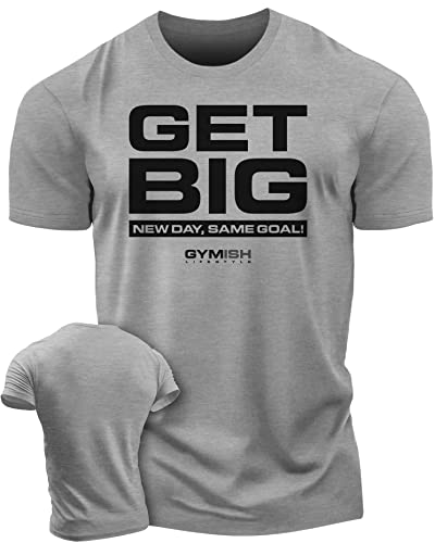 Get Big New Day Same Goal Men Gym Workout T-Shirt for Consistent Gains