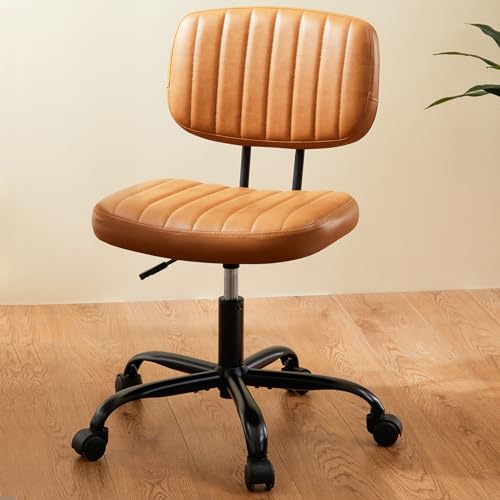 NEWBULIG Armless Small Office Desk Chair with Low Back...