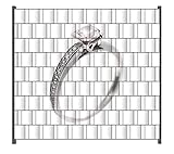 Wallario Zaun Sichtschutz Windschutz für EIN- und Doppelstabmattenzäune in der Größe Breite 2,00m x Höhe 1,80m, Motiv: Silberner Verlobungsring in Nahaufnahme mit Fokussierung