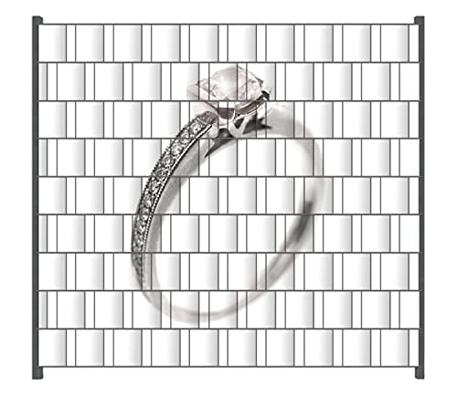 Wallario Zaun Sichtschutz Windschutz für EIN- und Doppelstabmattenzäune in der Größe Breite 2,00m x Höhe 1,80m, Motiv: Silberner Verlobungsring in Nahaufnahme mit Fokussierung