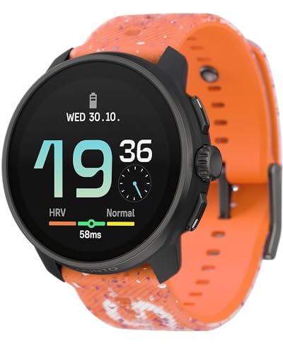 SUUNTO Race S GPS Sports Watch, 1.32' AMOLED Touchscreen w/Crown, 13 Days Battery Life, Training & Sleep Health Tracking, Dual-GNSS, 32GB Global Offline Maps, Lightweight for Running, Power Orange