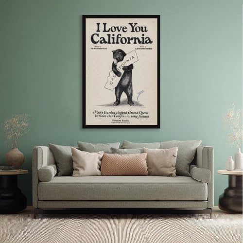 Impression sur toile I Love You California pour habiller un mur vide de bureau - 5
