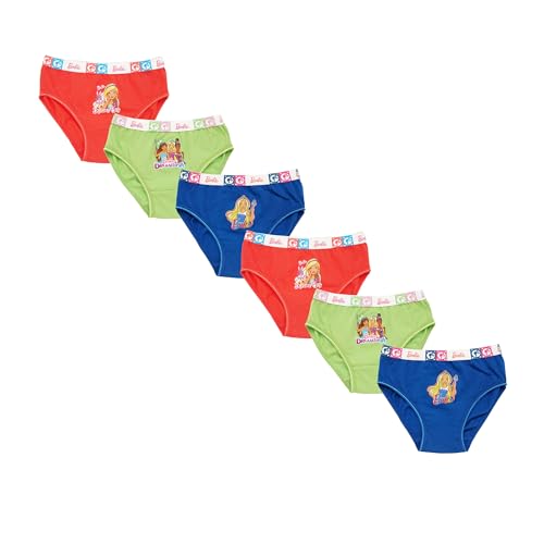 Image of Red Rose Kids Girls Cotton Printed Panty Pack of 6-Assorted