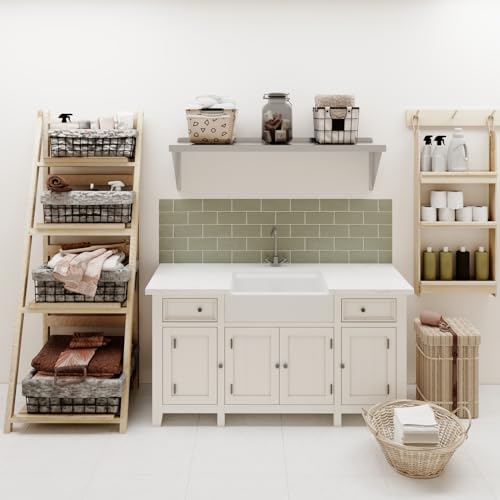 Image of AmGood 14 inch x 48 inch Stainless Steel Wall Shelf | Appliance & Equipment Metal Shelving | Kitchen, Restaurant, Garage, Laundry, Utility Room | Heavy Duty | Squared Edge | NSF
