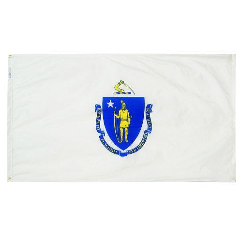 Nyl-Glo Massachusetts Flag-12 in. X 18 in.