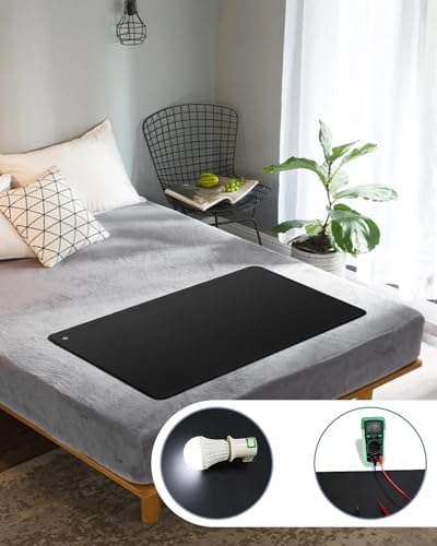 Image of Grounding Mat for Bed (2, Black, 11.8x23.6inch)
