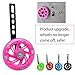 YTKD Training Wheels for12/14/16/18/20 Inch Bicycle，Flash Mute Wheel (Sturdy black)