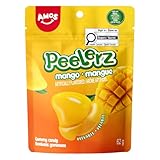 Amos Peelerz Mango Gummy Candy, Peeleble Gummy Mango Peeling Candy, Valentine's Day Gift Candy Resealable 2.19oz Bag