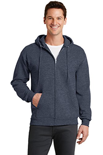 Moletom masculino com capuz Port & Company clássico e leve