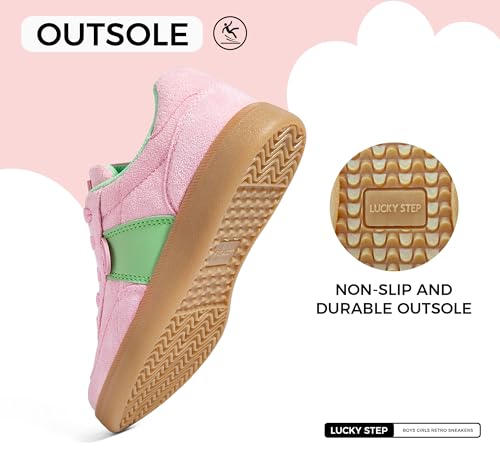 LUCKY STEP Boys Girls Retro Sneakers Casual Fashion School Walking Shoes Classic Comfortable Low Top Tennis Trainers3