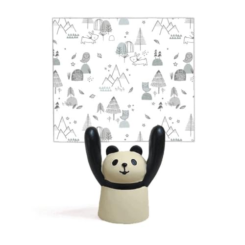 Support mémo dessin animé panda et oiseau pour décoration de bureau mignon