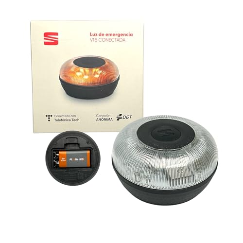 Luz de emergencia V16 SEAT homologada con geolocalización DGT para coche modelo 000052122G