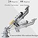 Impact Sprinkler with Tripod Base, Vortex Rod Water Sprayer, Adjustable Irrigation Spray, With Bracket and Replacement Nozzle, 360° Large Area Irrigation, 29-57m Water Range, for Orchards, Forestry