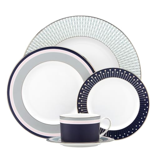 Kate Spade New York Mercer Drive 5-Piece Place Setting, 4.15 LB, Multi