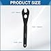 HARFINGTON Bicycle Cone Wrench Tool 16mm Bike Pedal Cone Cycling Spanner Wheel Hub Axle Nut Install Remover Wrenches Repair Tool for Mountain Road Bike, Black