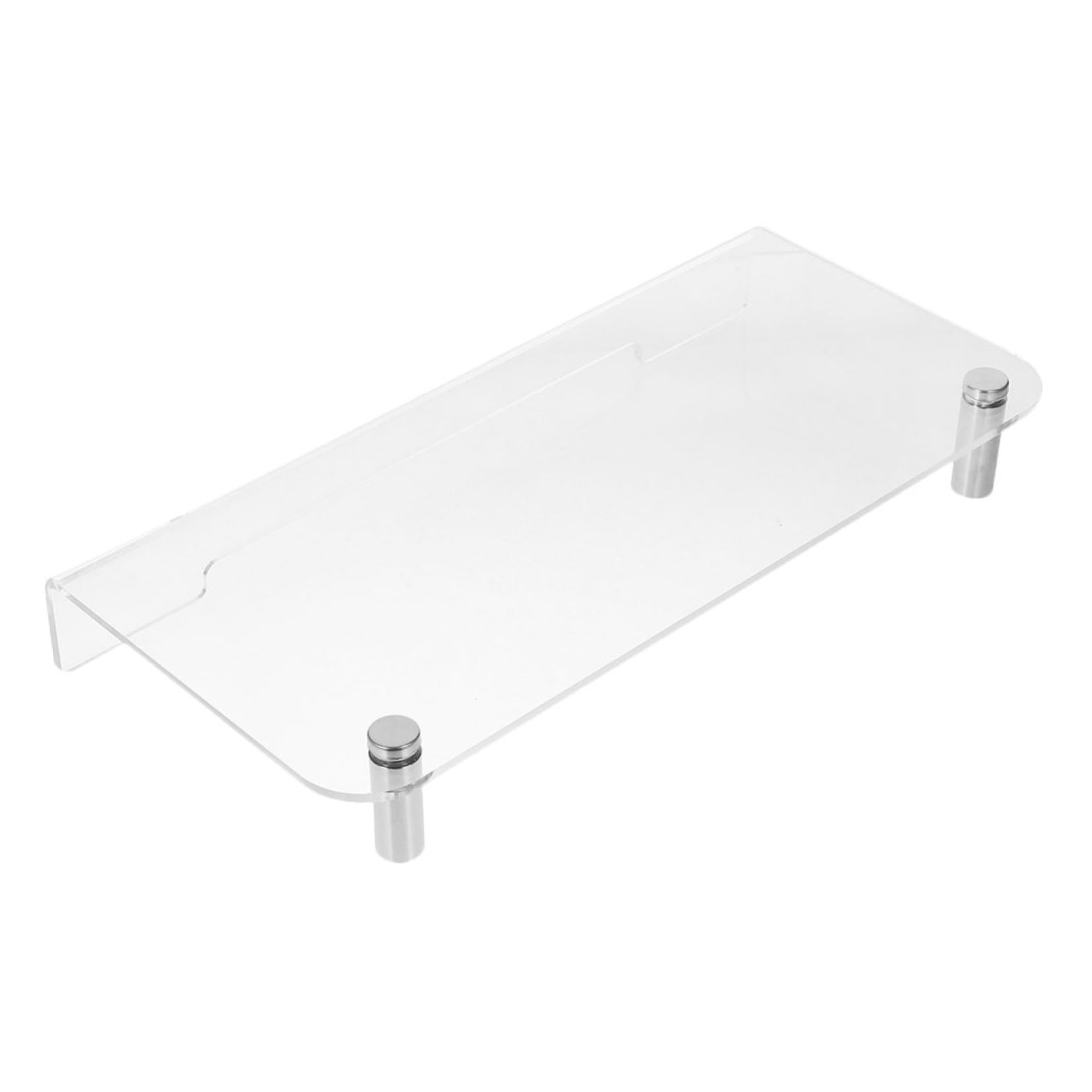 Soporte para monitor acrílico con organizador de escritorio resistente y elevador ergonómico