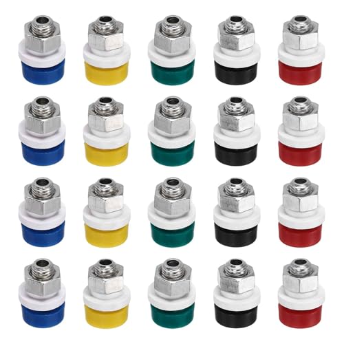 MECCANIXITY 5 Pcs Banana Jack 5A panel 2mm multicolor miniatura 1