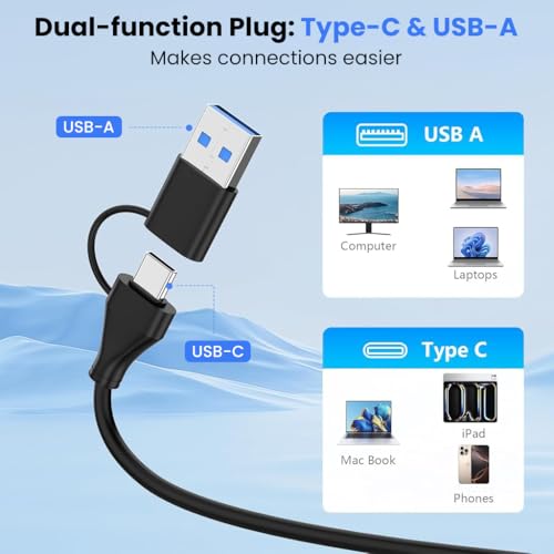 Image of Verilux 2-in-1 Card Reader, Type C /USB 3.2 (Gen 2) 10Gbps High-Speed Reader for CFexpress Type B Memory Cards, Compatible with Windows /Mac /Linux /iOS /Android for iPhone 17 /16 /15, Laptops