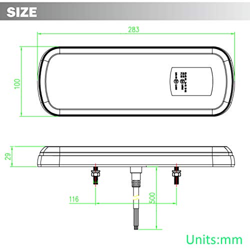 AGRISHOP LED Rückleuchten Anhänger Dynamisch Set 12v24V 2PCS Rücklicht Anhänger PKW Led Wohnwagen Rückleuchten Wasserdicht Rücklichter Anhänger Heckleuchten led Rückfahrscheinwerfer Anhänger E-Mark – Bild 8
