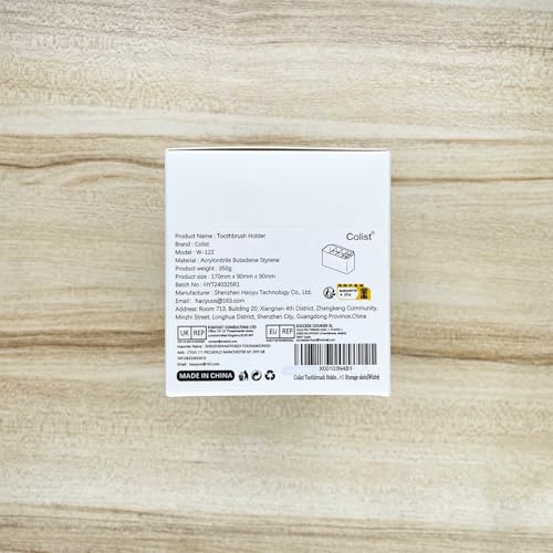 Colist Toothbrush Holder Wall Mounted Electric Toothbrush Holder 11 Detachable Compartments with Drainage for Family Bathroom Countertop(White) - Cosy Home Interiors Colist Toothbrush Holder Wall Mounted Electric Toothbrush Holder 11 Detachable Compartments with Drainage for Family Bathroom Countertop(White) - Image 9